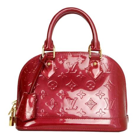 louis vuitton red handle|Alma BB Bag .